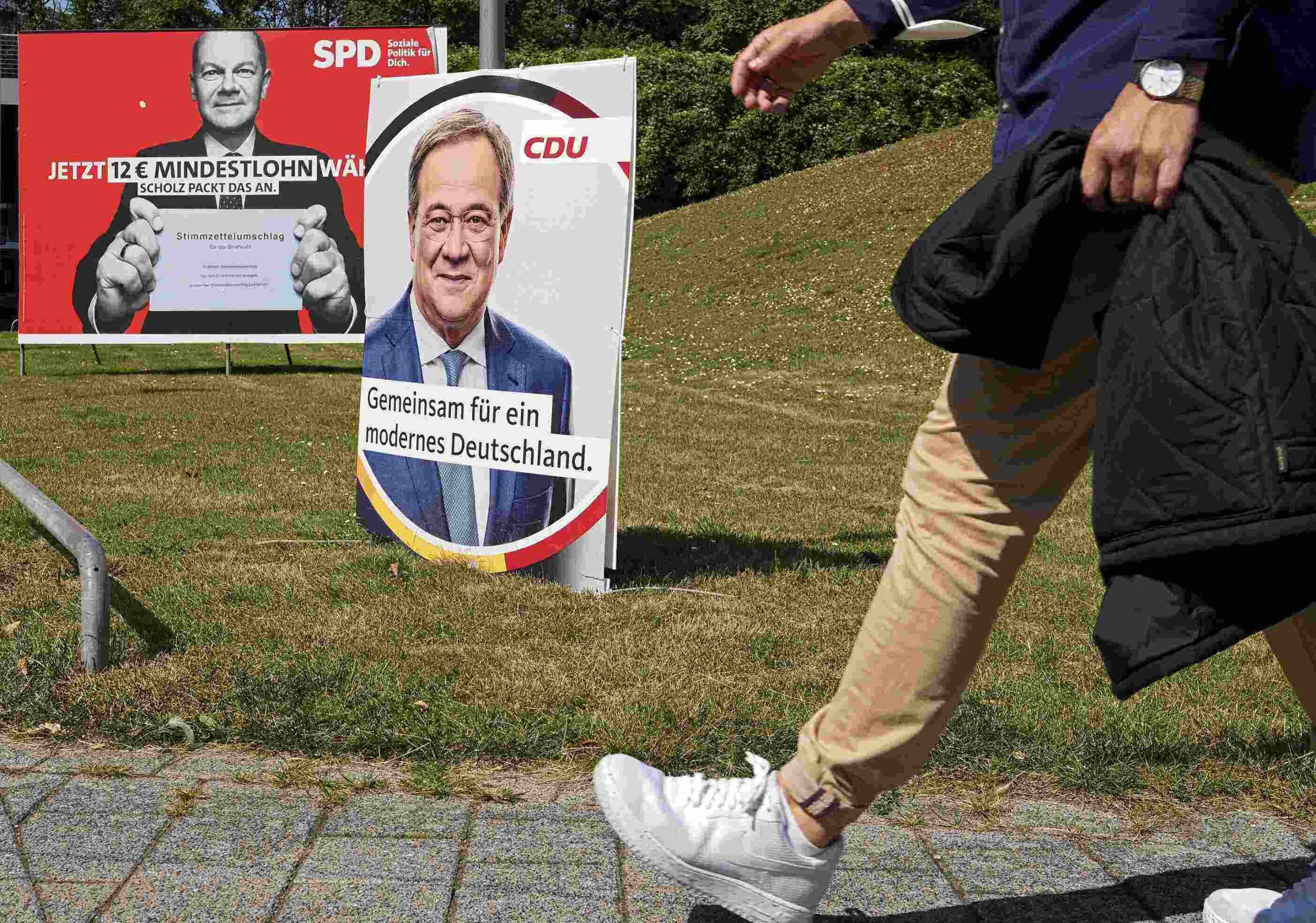 SPD, CDU, Germany, parliamentary elections, political map