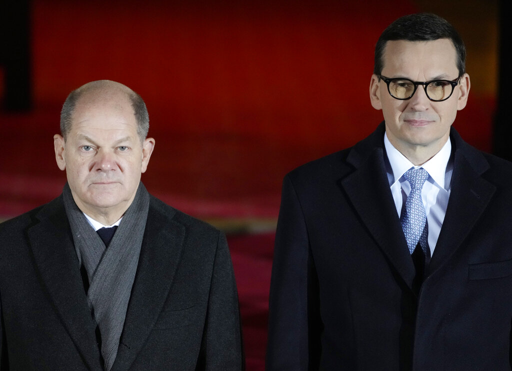 Scholz Morawiecki Warsaw