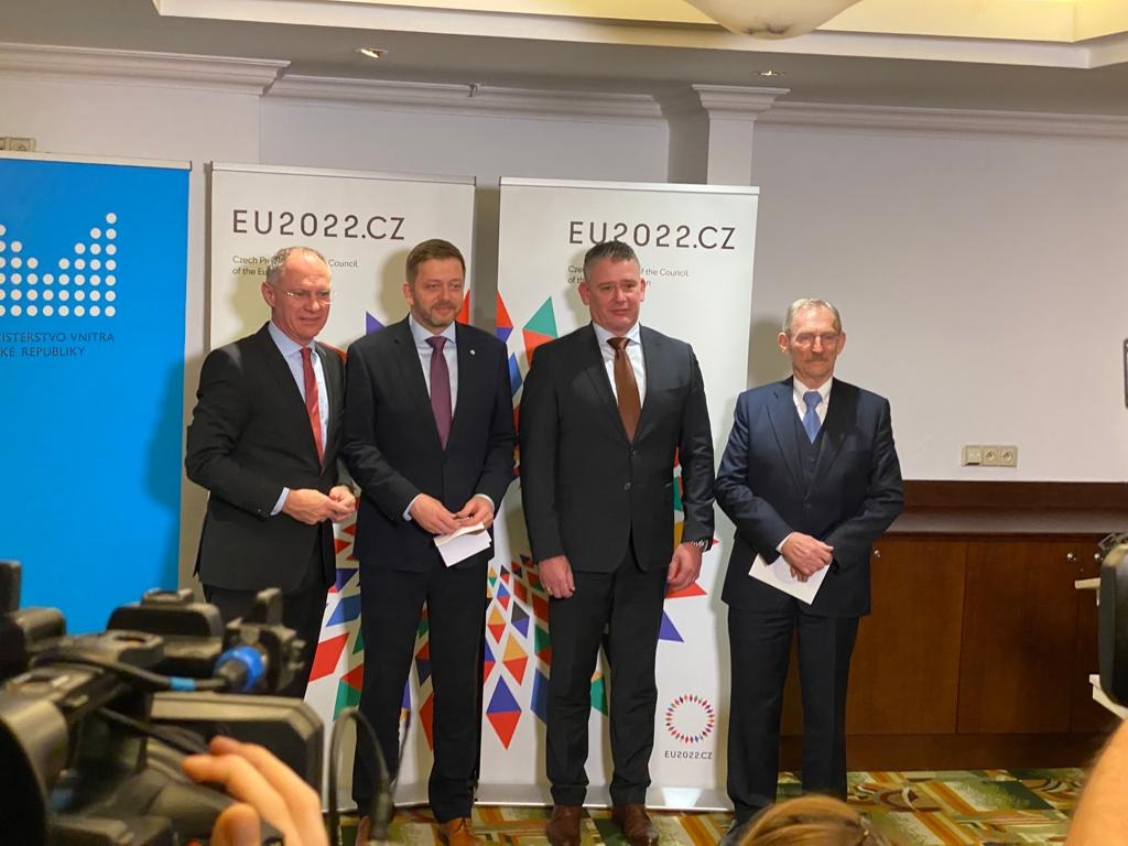 Interior Ministers, Czech, Austrian, Slovak, Hungarian